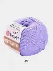 Лавандовый пряжа YarnArt Baby Cotton, 50% хлопок, 50% акрил, 50 г, 165 м