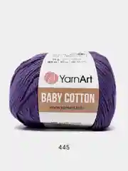 Аметистовый пряжа YarnArt Baby Cotton, 50% хлопок, 50% акрил, 50 г, 165 м