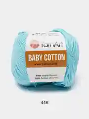 Лазурный пряжа YarnArt Baby Cotton, 50% хлопок, 50% акрил, 50 г, 165 м