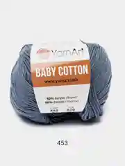 Синий меланж пряжа YarnArt Baby Cotton, 50% хлопок, 50% акрил, 50 г, 165 м