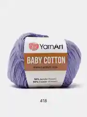 Пурпурный пряжа YarnArt Baby Cotton, 50% хлопок, 50% акрил, 50 г, 165 м