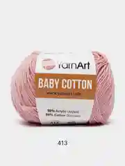 Пастельно-коралловый пряжа YarnArt Baby Cotton, 50% хлопок, 50% акрил, 50 г, 165 м