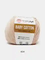 Молочный пряжа YarnArt Baby Cotton, 50% хлопок, 50% акрил, 50 г, 165 м