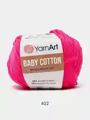 Вишнёвый пряжа YarnArt Baby Cotton, 50% хлопок, 50% акрил, 50 г, 165 м