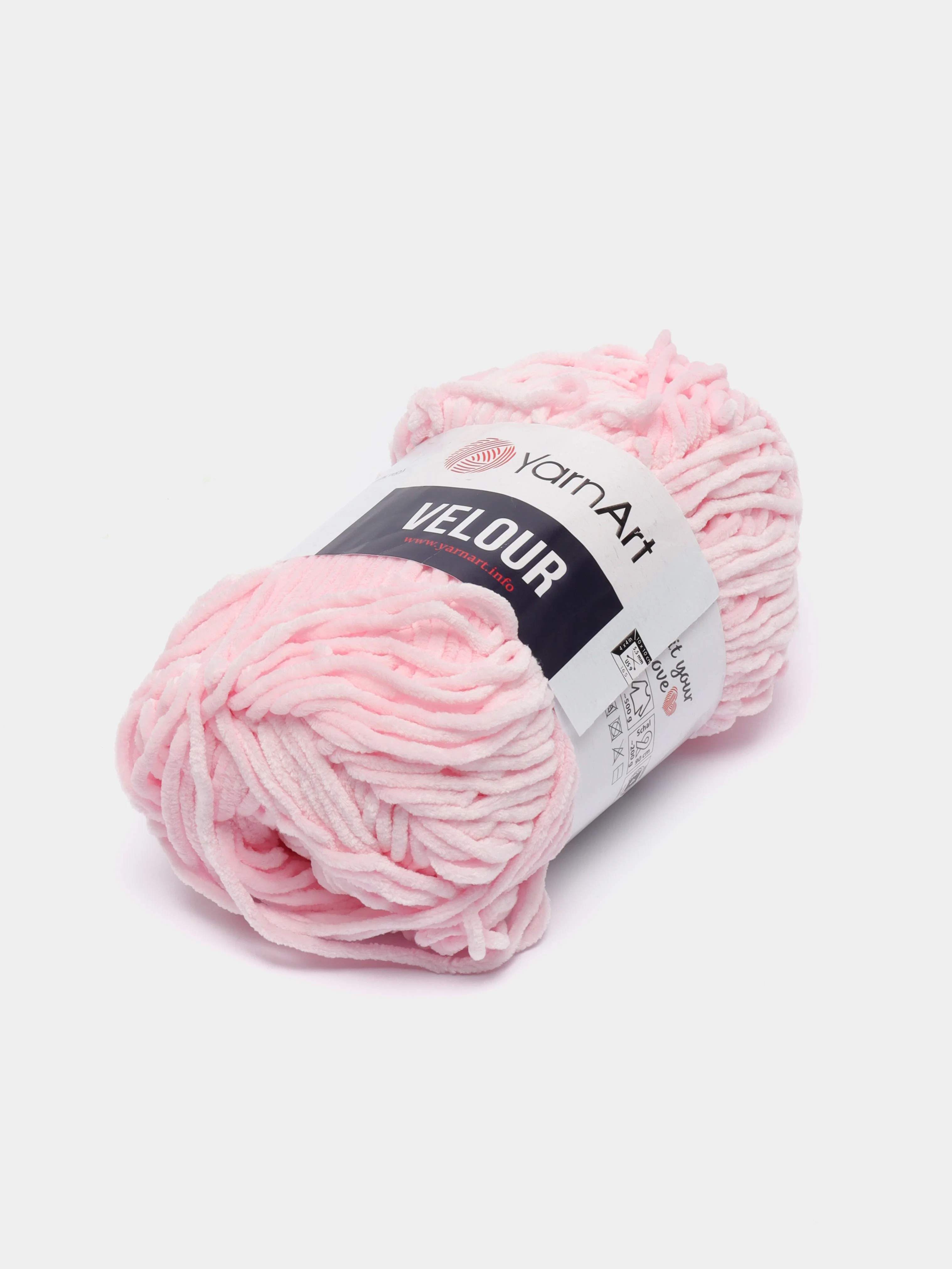 Розовый пряжа YarnArt Velour, 100% микрополиэстер, 100 г/170 м