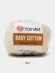 Кремовый пряжа YarnArt Baby Cotton, 50% хлопок, 50% акрил, 50 г, 165 м
