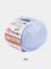 Ледяной пряжа YarnArt Baby Cotton, 50% хлопок, 50% акрил, 50 г, 165 м