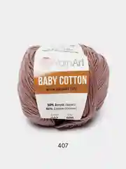 Светло-коричневый пряжа YarnArt Baby Cotton, 50% хлопок, 50% акрил, 50 г, 165 м