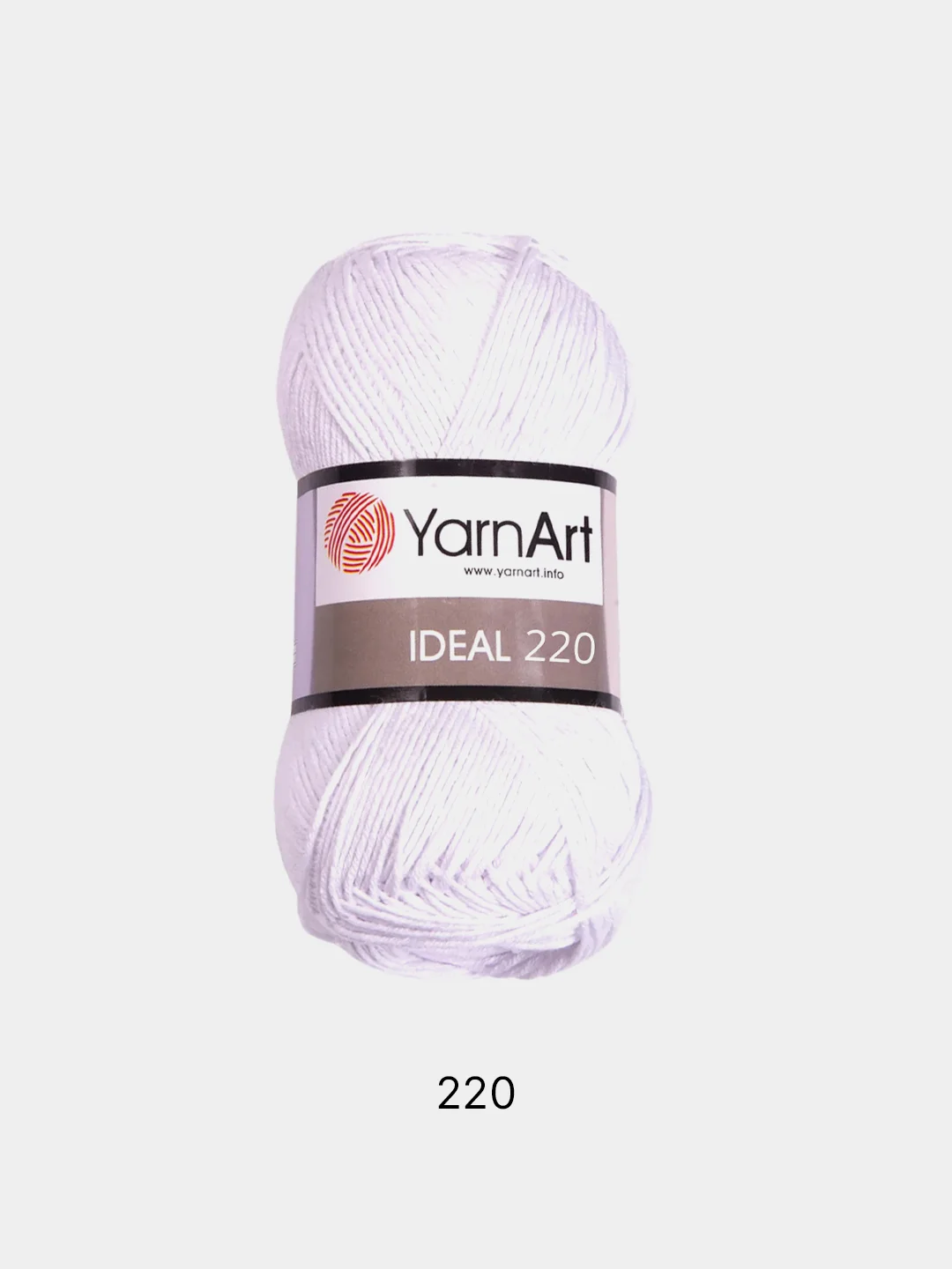 Белый пряжа YarnArt Ideal, 100% хлопок, 50 г, 170 м