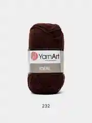 Коричневый пряжа YarnArt Ideal, 100% хлопок, 50 г, 170 м