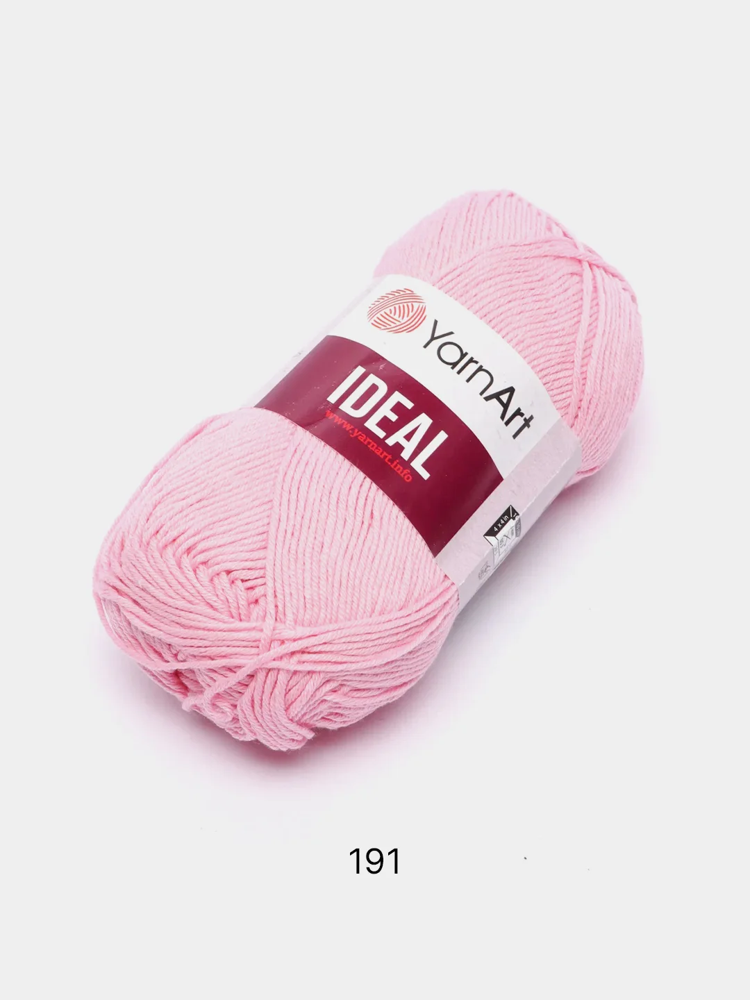 Розовый пряжа YarnArt Ideal, 100% хлопок, 50 г, 170 м