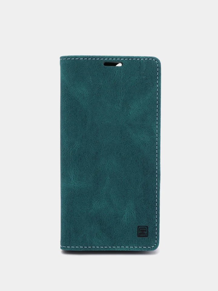 Тёмно-зелёный чехол для iPhone 13, с карманом для карт и подставкой