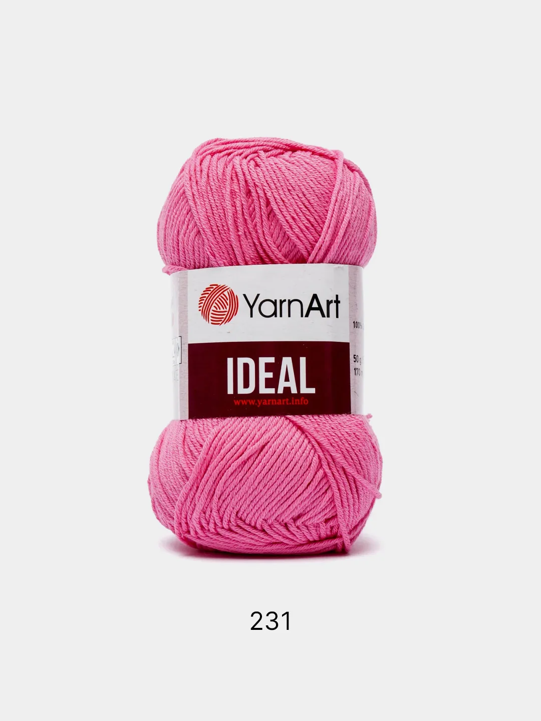 Фуксия пряжа YarnArt Ideal, 100% хлопок, 50 г, 170 м