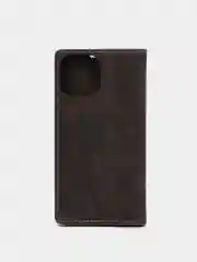Тёмно-коричневый чехол для iPhone 13 Pro Max с карманом для карт и подставкой