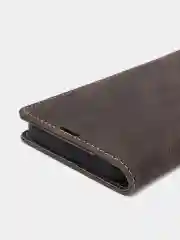 Тёмно-коричневый чехол для iPhone 13 Pro Max с карманом для карт и подставкой