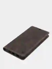 Тёмно-коричневый чехол для iPhone 13 Pro Max с карманом для карт и подставкой