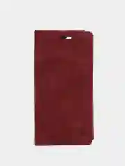 Бордовый чехол для iPhone 12/ 12 Pro, с карманом для карт и подставкой