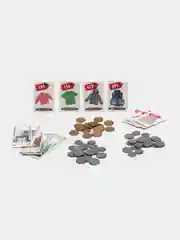 Синий игра настольная Денежка "Играем в магазин. Покупаем одежду и обувь"