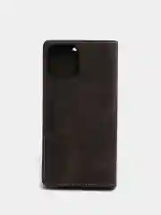 Тёмно-коричневый чехол для iPhone 12/ 12 Pro, с карманом для карт и подставкой