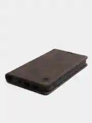 Тёмно-коричневый чехол для iPhone 13 Pro с карманом для карт и подставкой