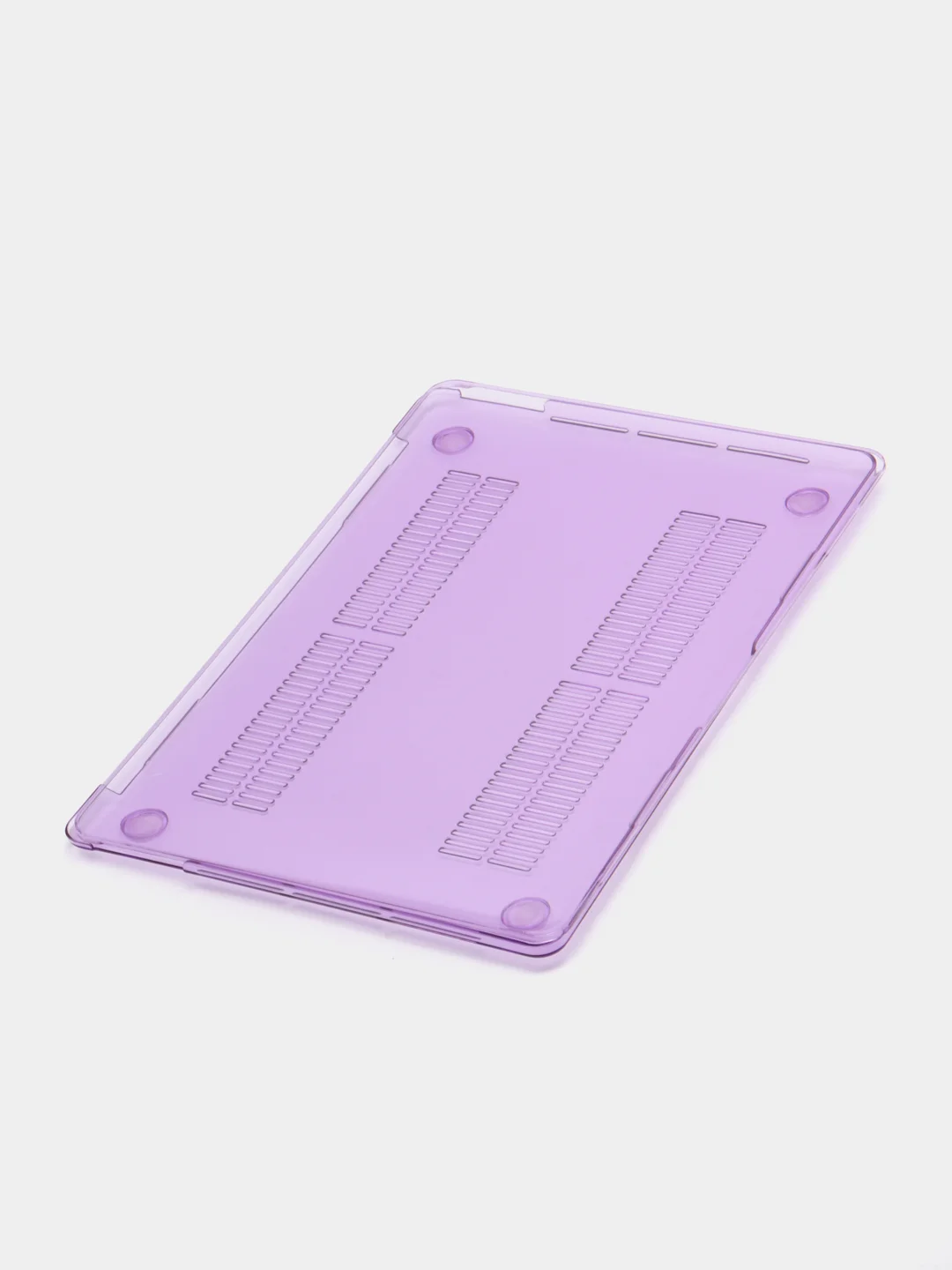 Сиреневый чехол-накладка (прозрачная) для ноутбука Apple Macbook (чехол для Макбука)