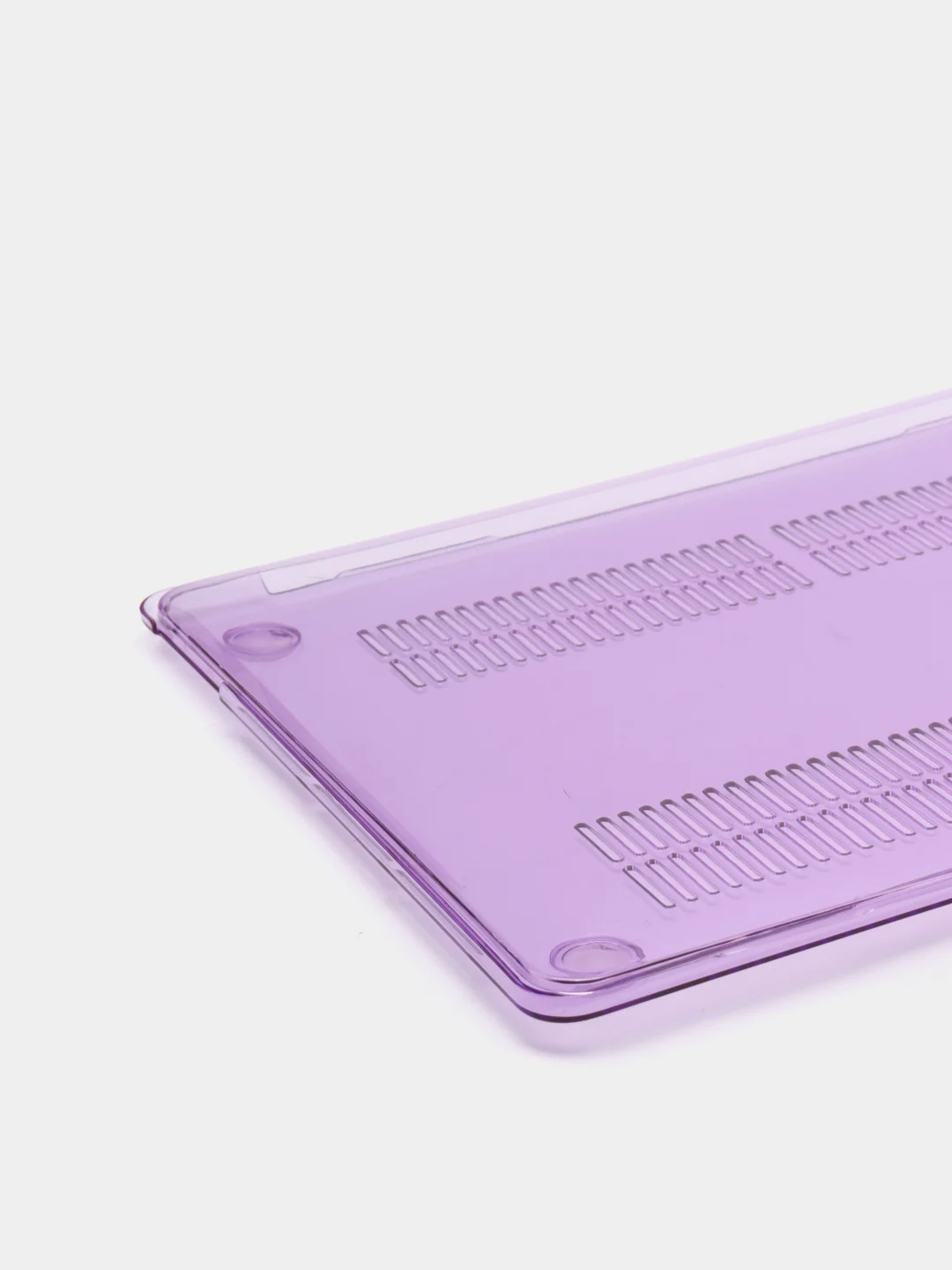 Сиреневый чехол-накладка (прозрачная) для ноутбука Apple Macbook (чехол для Макбука)
