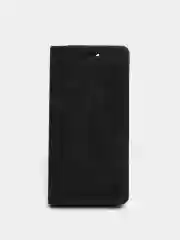 Черный чехол для Samsung A52 с карманом для карт и подставкой