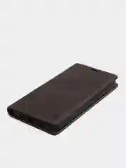 Тёмно-коричневый чехол для iPhone 12 Pro Max с карманом для карт и подставкой