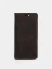 Тёмно-коричневый чехол для iPhone 12 Pro Max с карманом для карт и подставкой