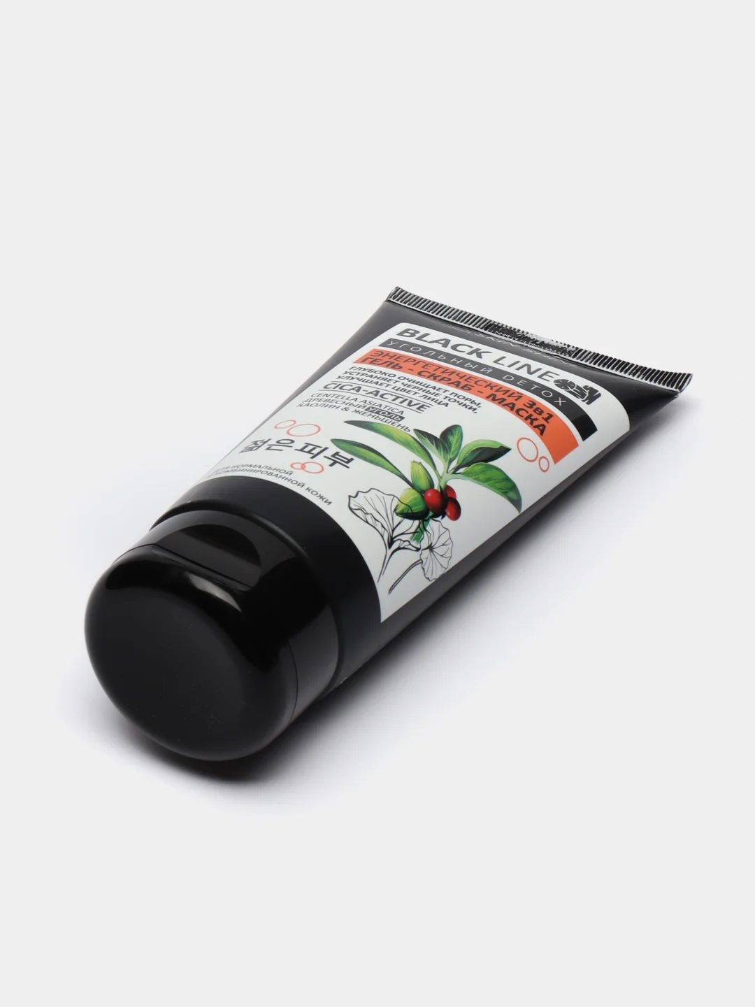 Гель-скраб-маска с древесным углем, центеллой, каолином и женьшенем Skin Shine, 150 мл