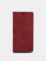 Бордовый чехол для iPhone 13, с карманом для карт и подставкой