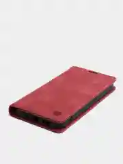 Бордовый чехол для iPhone 13, с карманом для карт и подставкой