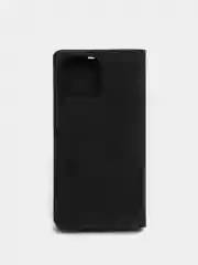 Черный чехол для iPhone 13 Pro Max с карманом для карт и подставкой