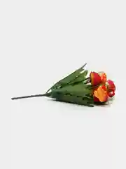 Искусственные цветы. Камелия. Двухцветный букет с гипсофилами. Композиция. 300 мм