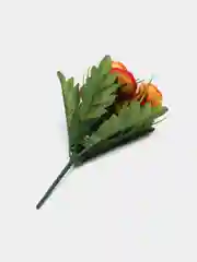 Искусственные цветы. Камелия. Двухцветный букет с гипсофилами. Композиция. 300 мм