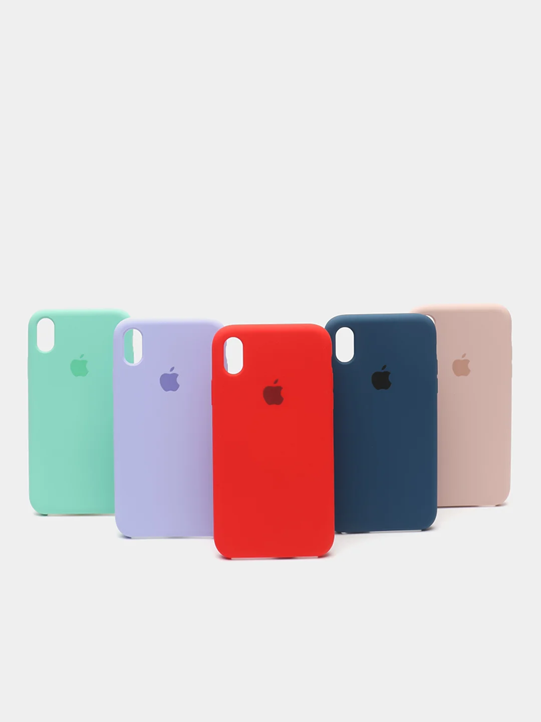 Черный чехол силиконовый для iPhone X/XS (Айфон)