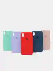 Черный чехол силиконовый для iPhone X/XS (Айфон)