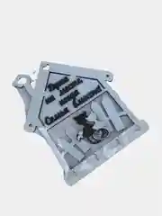 Прозрачный ключница настенная Кошкин дом на 4 ключа