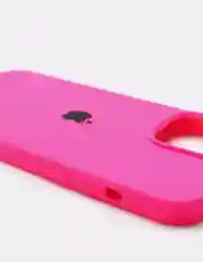 Фуксия силиконовый защитный чехол для iPhone 13 с закрытым низом