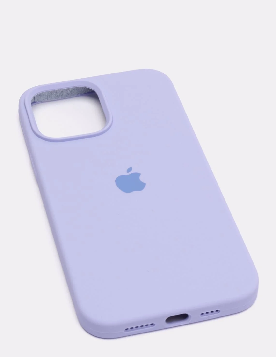 Кремовый силиконовый защитный чехол для iPhone 13 с закрытым низом