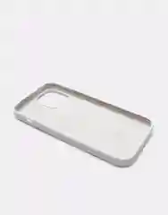 Белый силиконовый защитный чехол для iPhone 13 с закрытым низом