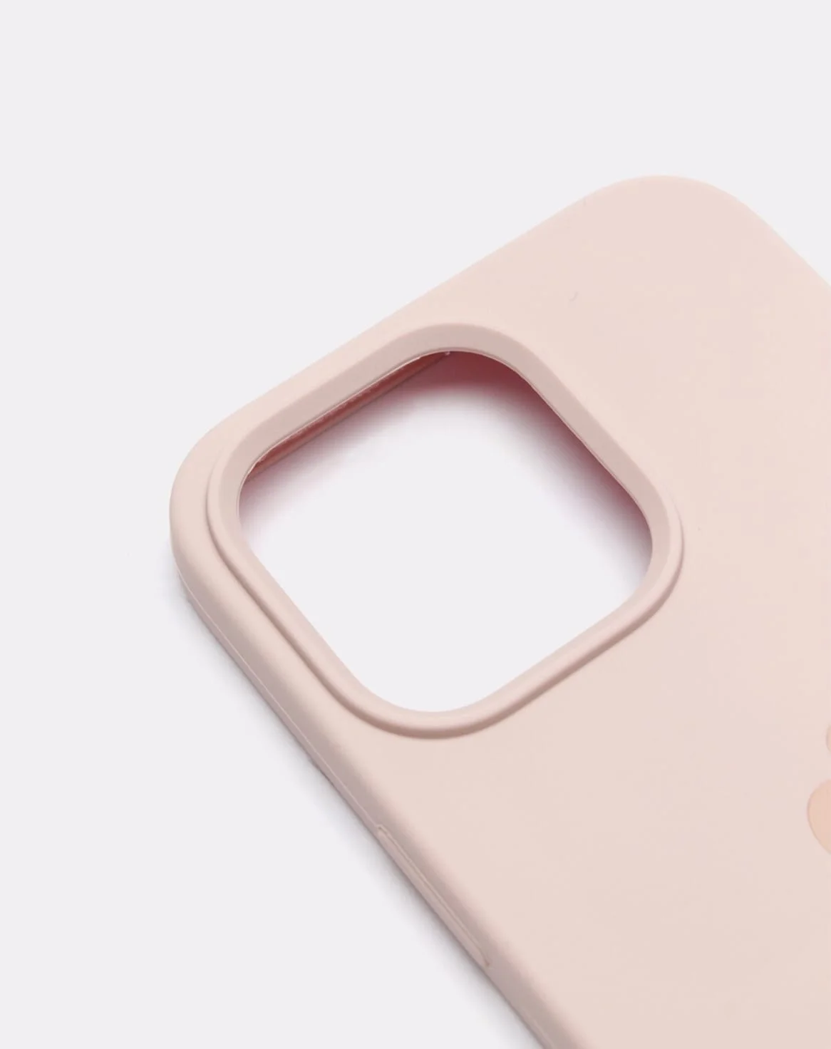 Кремовый силиконовый защитный чехол для iPhone 13 с закрытым низом