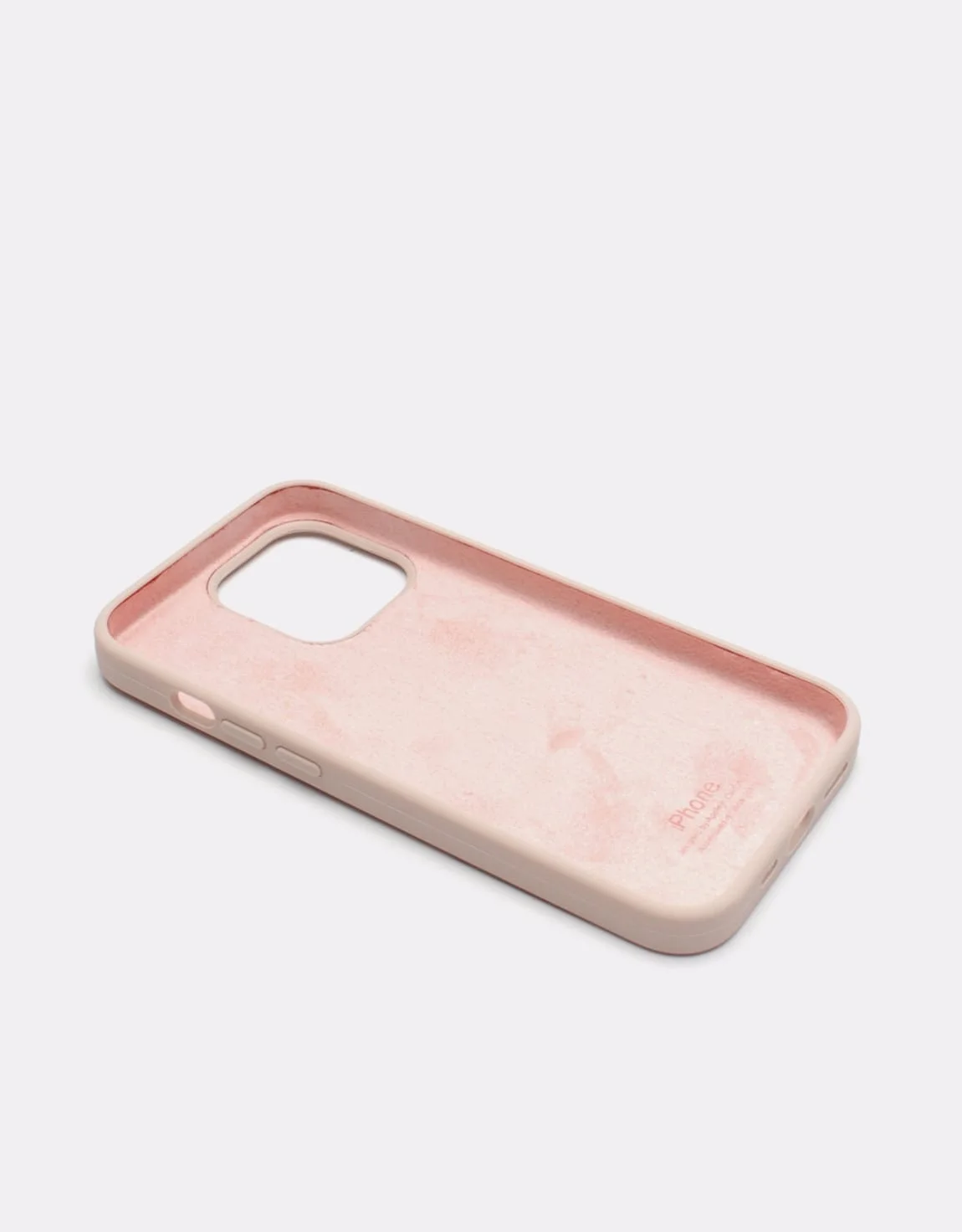 Кремовый силиконовый защитный чехол для iPhone 13 с закрытым низом