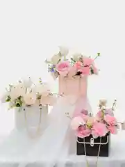 Белый сумка подарочная, флористическая