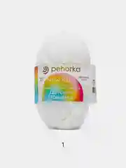 Белый пряжа Пехорка "Детская новинка", 100% акрил, 50 г, 200 м