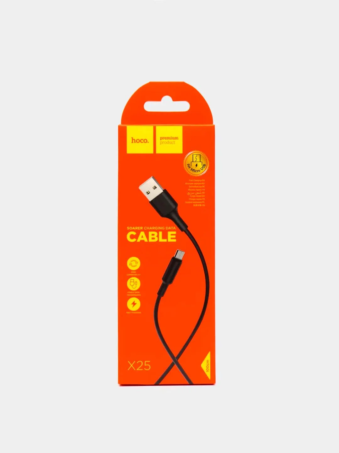 Черный кабель HOCO X25 Micro-USB, для android