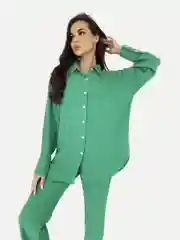 Зеленый комплект женский, летний