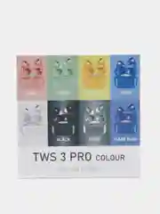 Зеленый вакуумные беспроводные наушники TWS 3 pro, STEREO, BLUETOOTH, СЕНСОРНОЕ УПРАВЛЕНИЕ