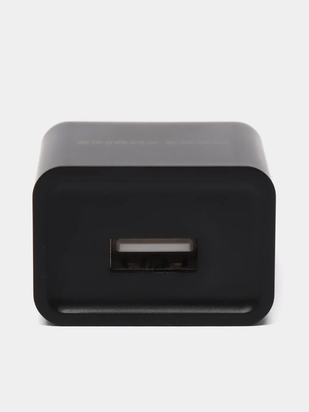 Черный блок питания с кабелем Micro-USB, зарядное устройство, 1USB, 1A, More Choice NC33