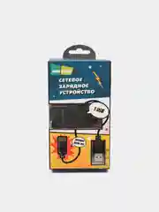 Черный блок питания с кабелем Micro-USB, зарядное устройство, 1USB, 1A, More Choice NC33